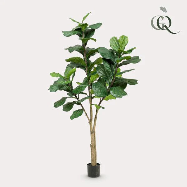 Kunstplant - Ficus Lyrata - Tabaksplant - 90 cm
