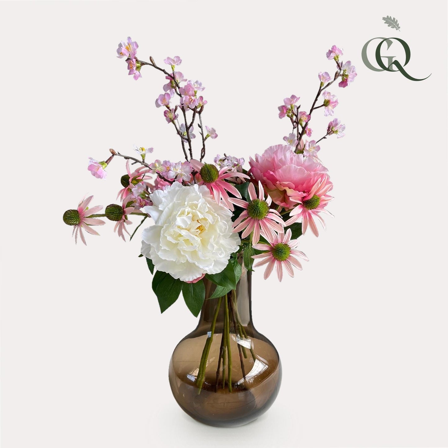 Kunstbloemen - Boeket L - Orange Summer - 80cm