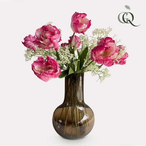 Kunstbloemen - Boeket L - Orange Summer - 80cm