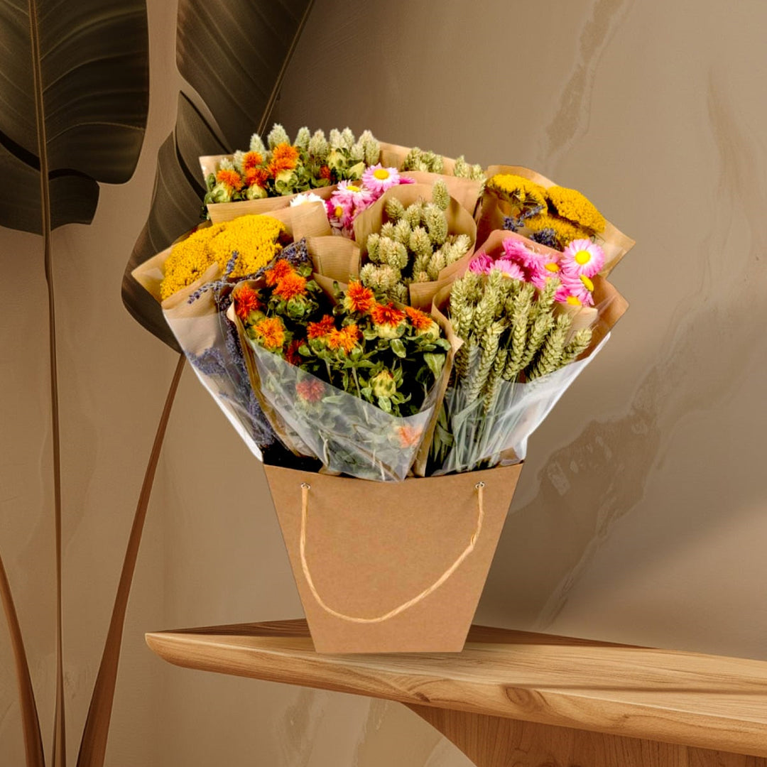Droogbloemen - Dried Mono Mix - Dutch - ↕50cm