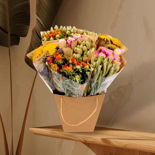 Droogbloemen - Dried Mono Mix - Dutch - ↕50cm