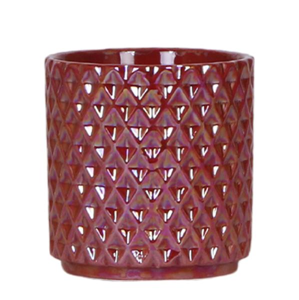 Diamond pearl sierpot - Red - Ø9cm